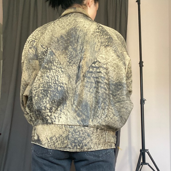 Mode Elegante Vintage Moto Bomber Jacket - Picture 2 of 3